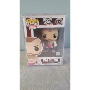 Funko Pop! WWE #02 CM Punk – Early WWE Grail – Missing Hot Topic Sticker – Hard